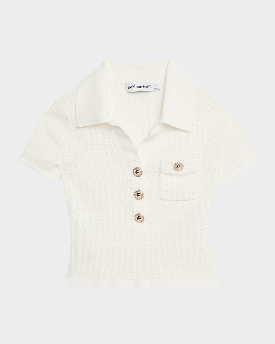 Pointelle Knit Top